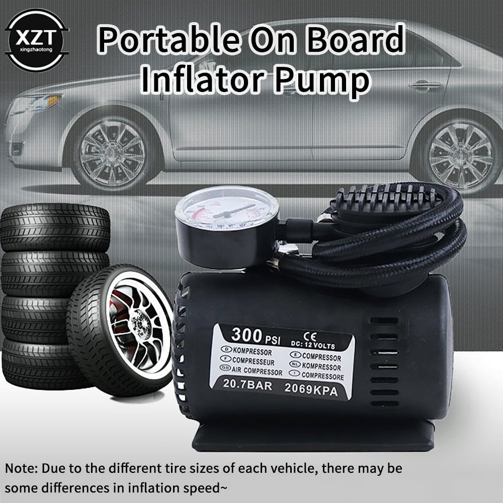 Portátil Compressor De Ar Do Carro Bomba De Inflação De Pneu
