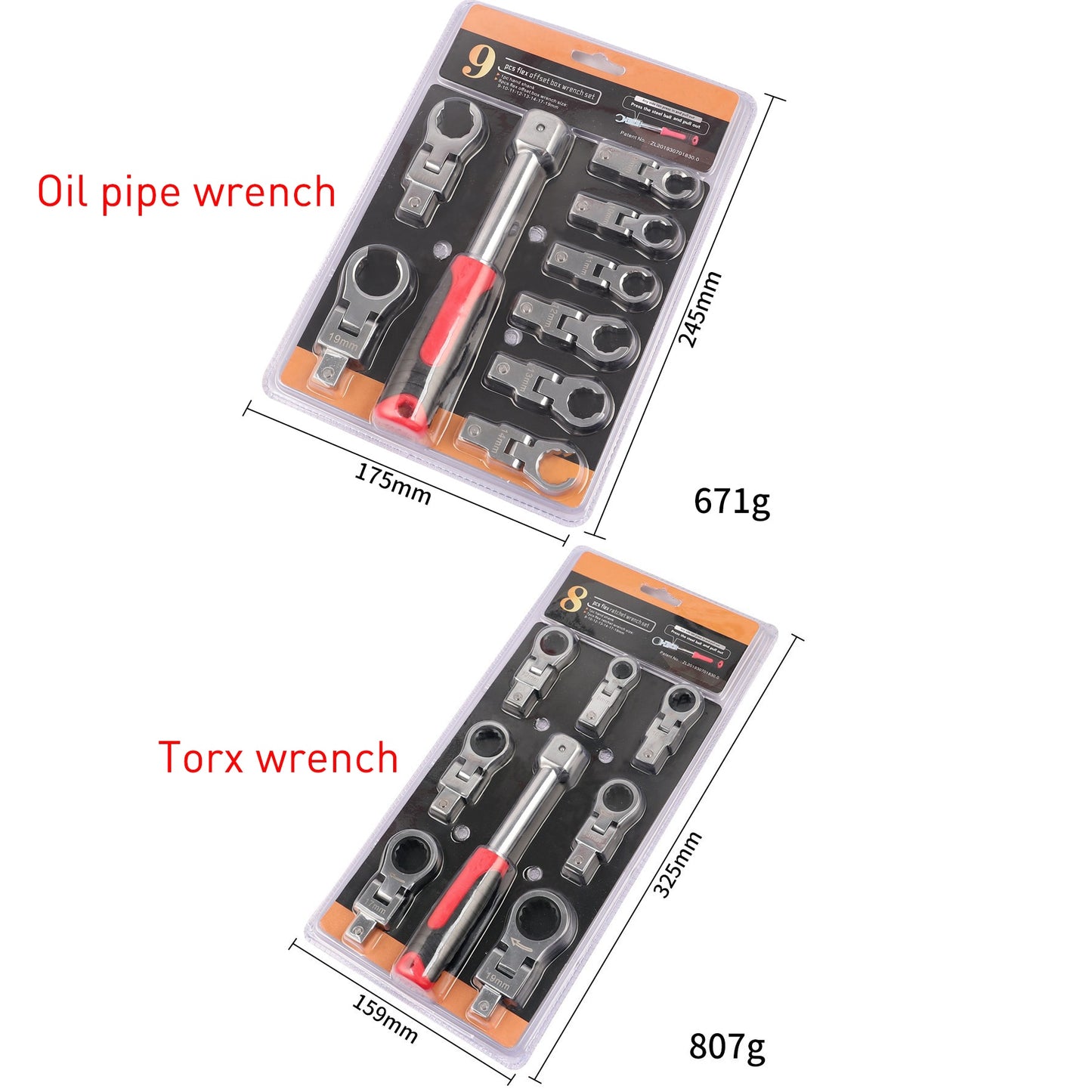 Chave de catraca portátil cabeça oscilante conjunto de combinação intercambiável rotativa 180 ° chave de torque flexível removível