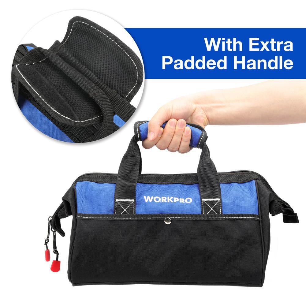Bolsa para ferramentas WORKPRO Bolsa para eletricista organizadores de ferramentas Bolsa para guardar ferramentas à prova d'água