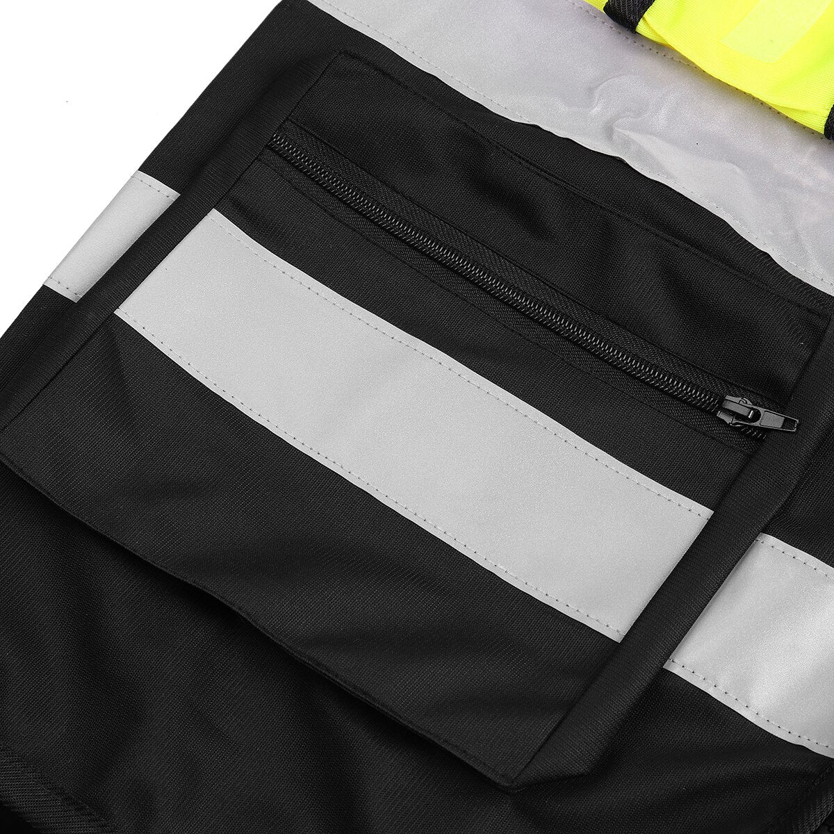 Colete refletivo de segurança de alta visibilidade com bolsos design colete refletivo segurança no trânsito ao ar livre