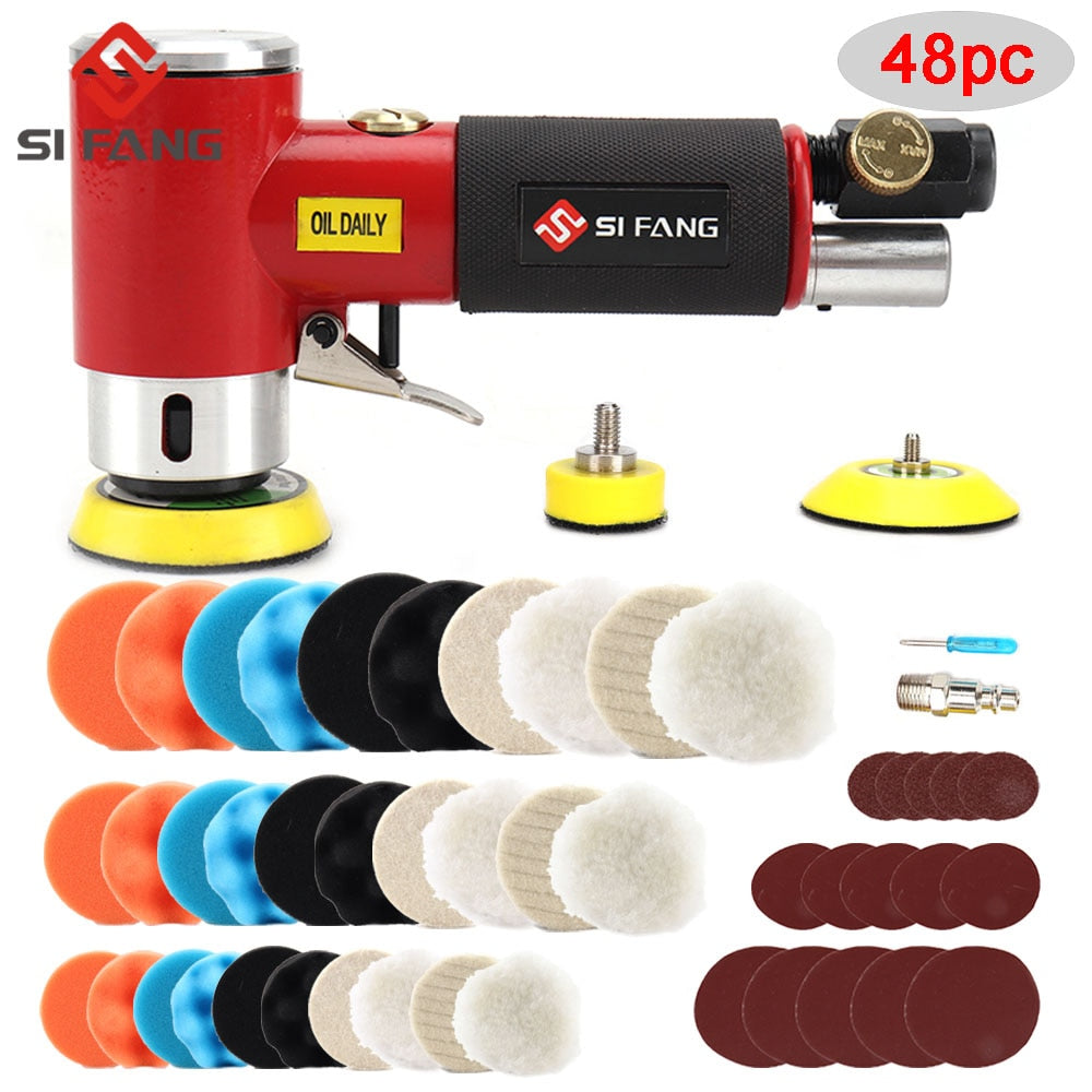 Nova Orbital: Air Sander Mini Pneumática 1 "/2"/3" conjunto de máquina de moagem para polimento de carro polidor de alta velocidade a ar ferramenta pneumática