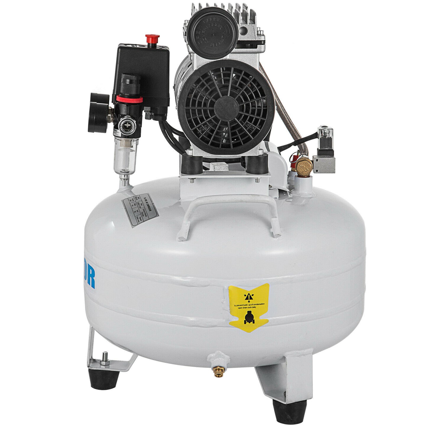 Compressor de Ar Sem Óleo 0.75HP 48dB 110L/min 550W Precisão 25L Silencioso Clínica Médica Odontológica