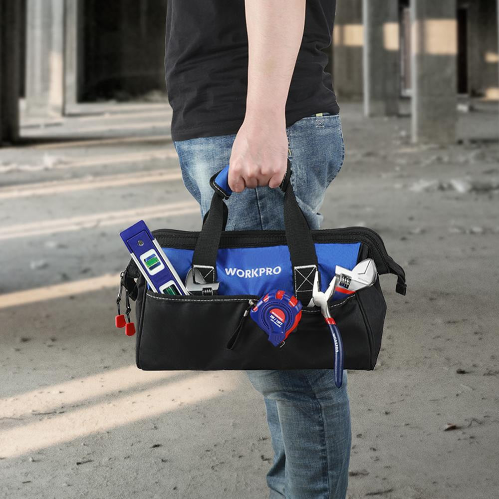 Bolsa para ferramentas WORKPRO Bolsa para eletricista organizadores de ferramentas Bolsa para guardar ferramentas à prova d'água
