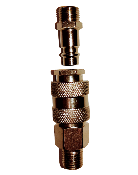 KIT ENGATE RÁPIDO UNIVERSAL MACHO/FEMEA ROSCA 1/4 TECNOLOGIA ALEMÃ