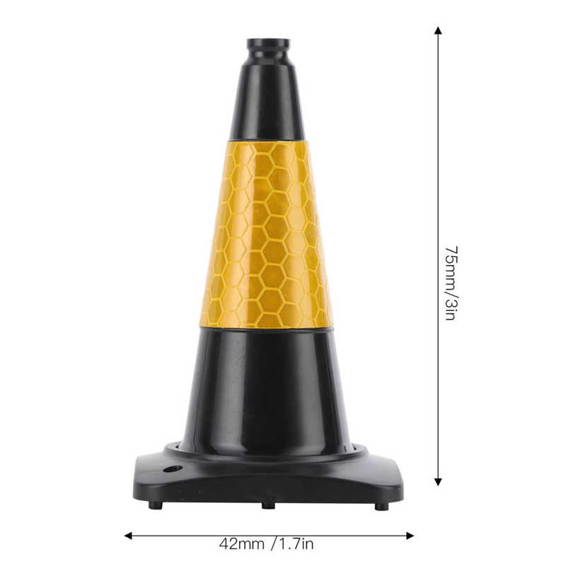 Cone Barricadas Sinal De Aviso Refletivo Cone De Tráfego Instalações De Tráfego Para HSP RC Peças Modelo De Carro Acessórios