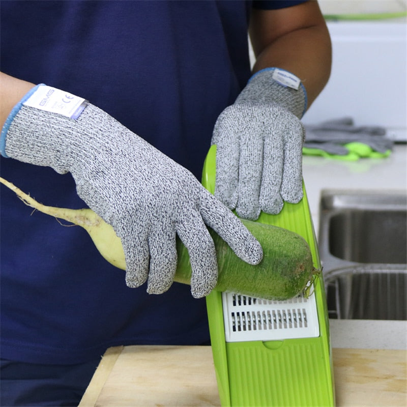 Luvas de Trabalho de Segurança Nível 5 Anticorte Luvas Resistentes ao Corte