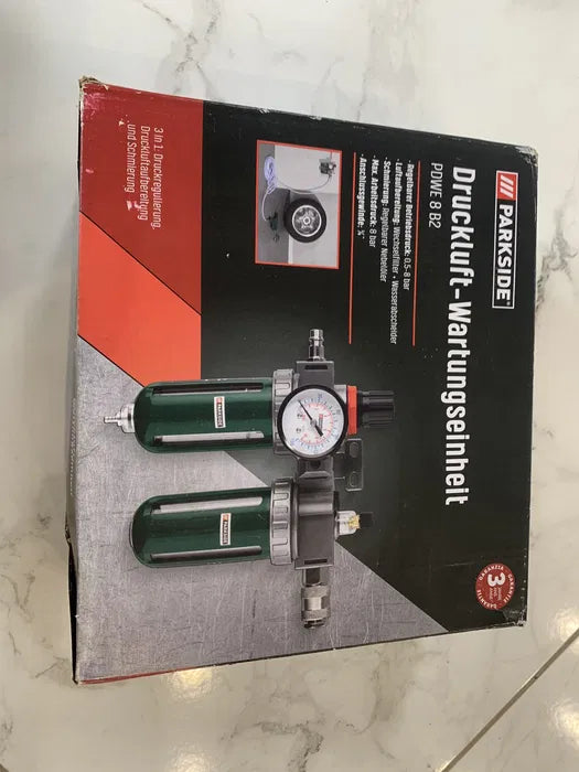FILTROS REGULADORES LUBRIFICADORES ROSCA DE 1/4, 10bar DE PRESSÃO, COM ENGANTE RÁPIDO PARKSIDE