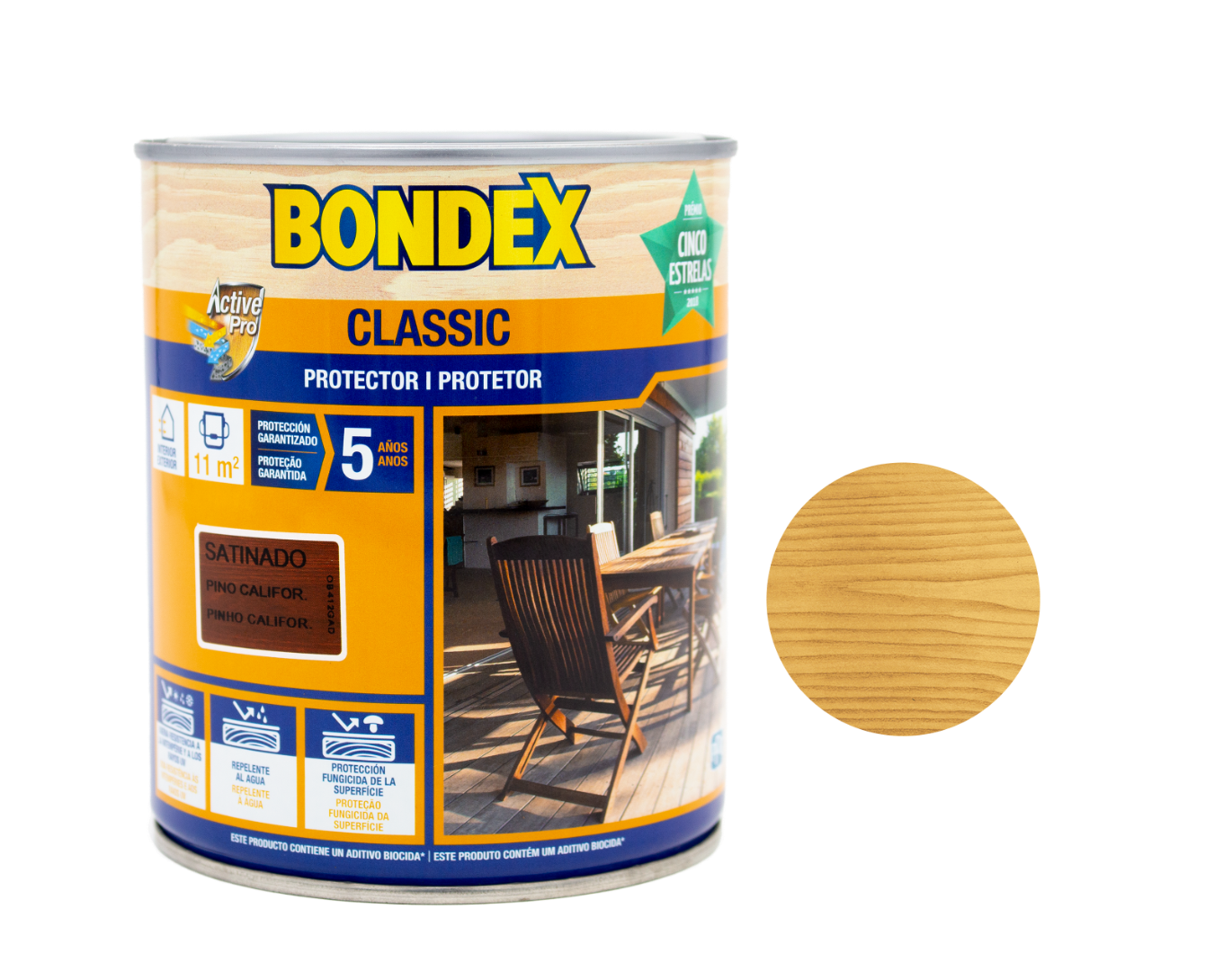 Protetor classic Bondex incolor acetinado, Lata 750ml
