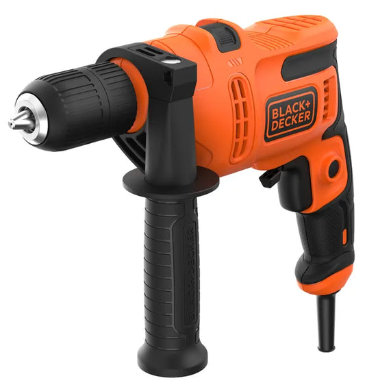 Berbequim percutor com fio 500 w Black + Decker BEH200-QS