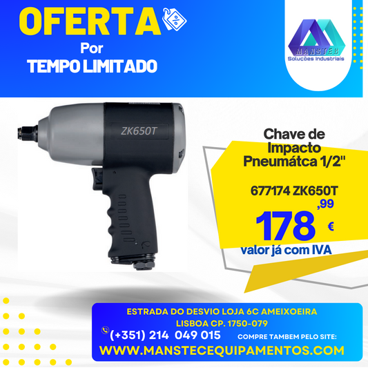 Chave de Impacto Pneumática 1/2"