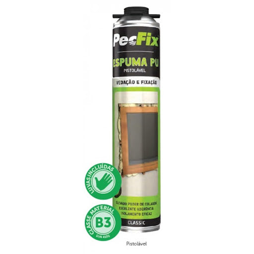 ESPUMA PU PISTOLAVEL CLASSIC B3 PECFIX 750ML