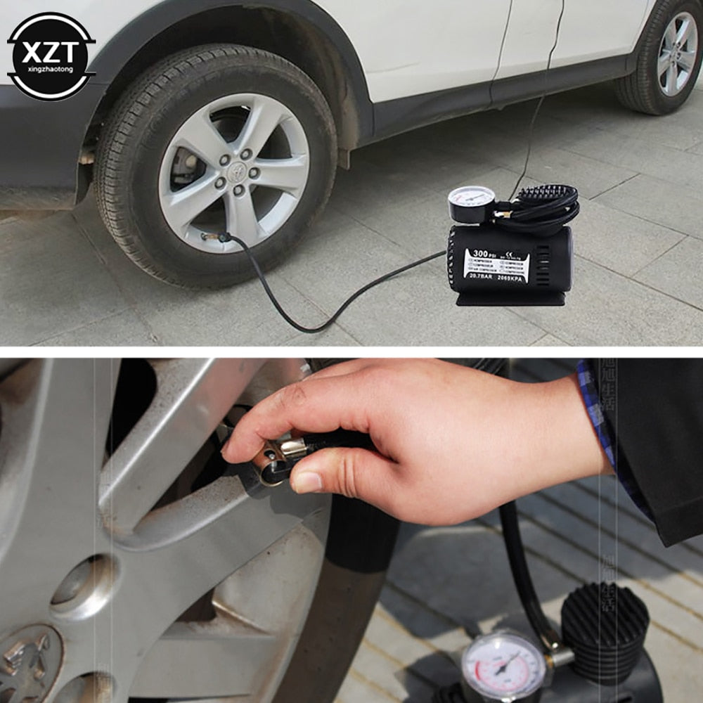 Portátil Compressor De Ar Do Carro Bomba De Inflação De Pneu