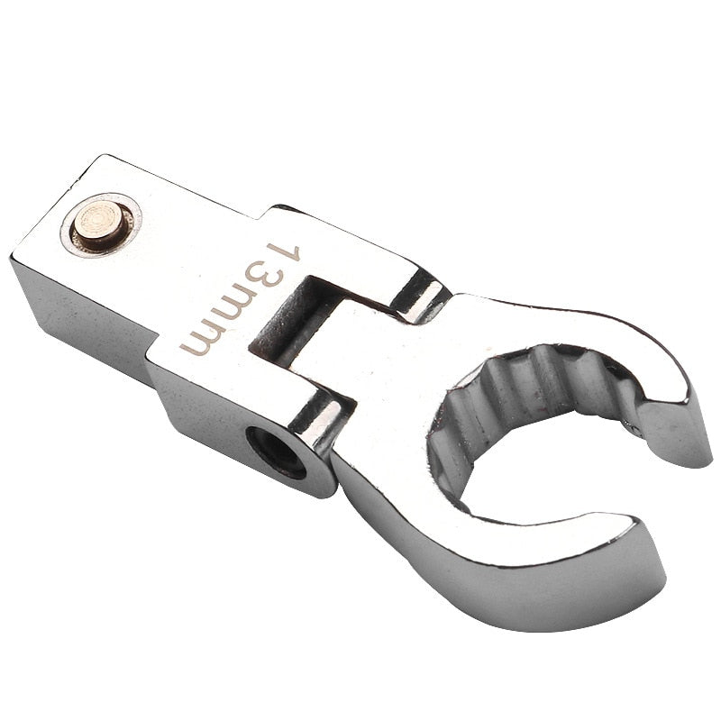 Chave de catraca portátil  cabeça oscilante conjunto de combinação intercambiável rotativa 180 ° chave de torque flexível removível