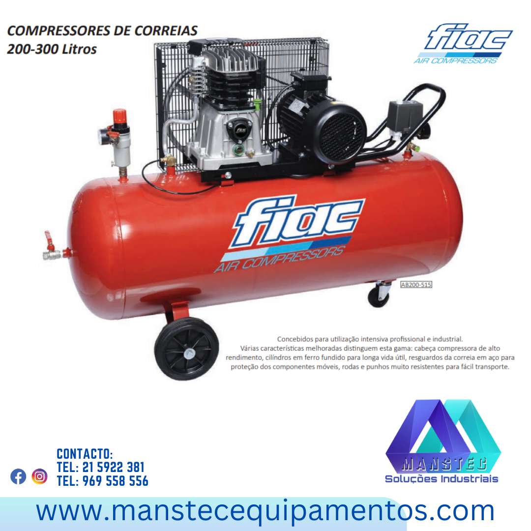 COMPRESSOR FIAC 270 LITROS DE ALTA PERFORMACE