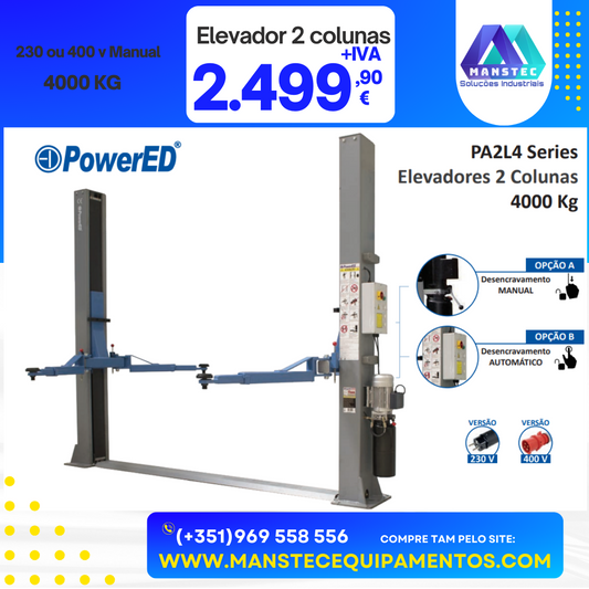 Elevadores para veículos 2 Colunas 4000 Kg
