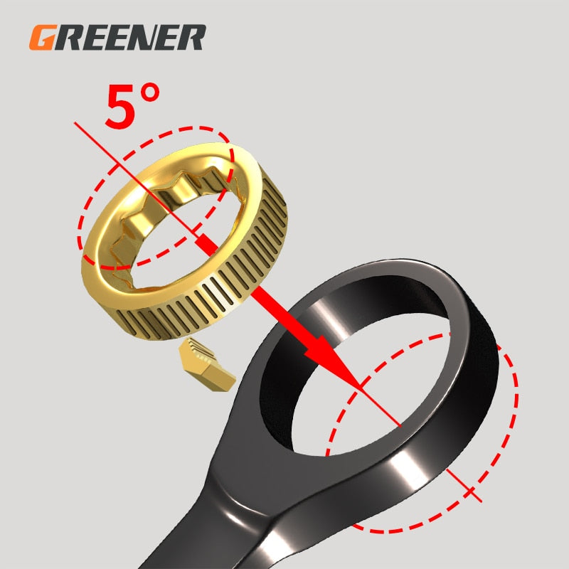 Chave Torx Universal GREENER Torque Ajustável 8-32mm Chave de Catraca