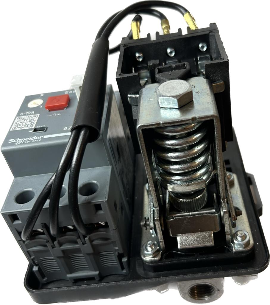 Pressostato para compressor de ar  Industrial Trifásico 380V com proteção para o motor