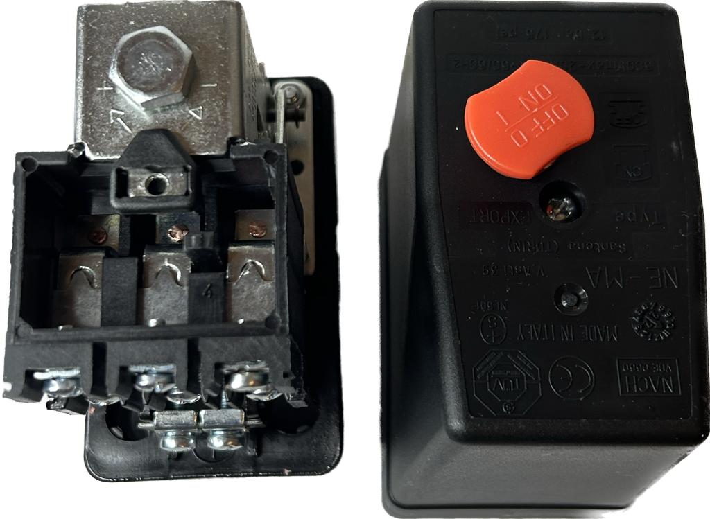 Pressostato para compressor de ar 380 v 175 psi