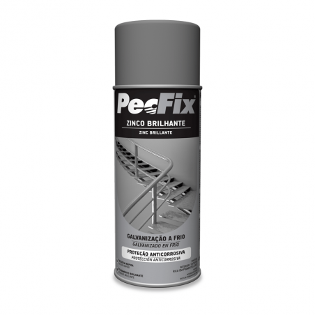 SPRAY DE ZINCO BRILHANTE  PECFIX 400ML PECFIX