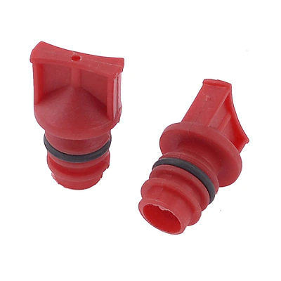Tampa vermelha de respiro de óleo para compressor de ar, rosca macho de diâmetro de 18mm