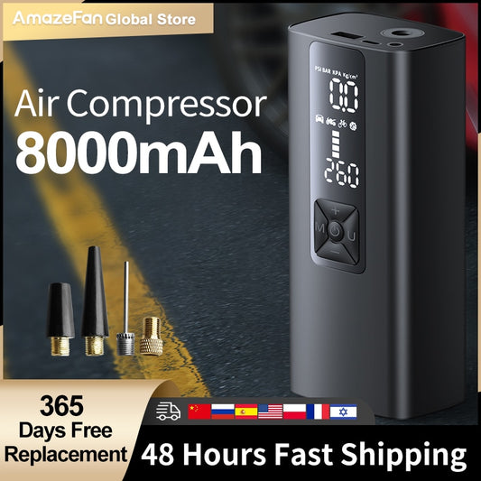 Compressor de ar 8000m 12V 150PSI  Wireless Portatil  Manstec