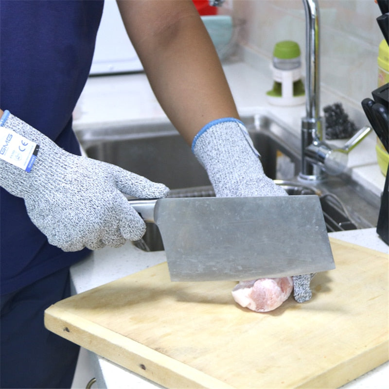 Luvas de Trabalho de Segurança Nível 5 Anticorte Luvas Resistentes ao Corte